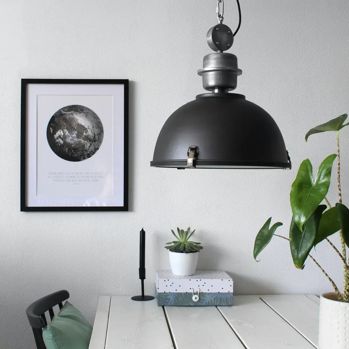 Foto 2 Hanglamp Bikkel 7586ZW Zwart Bikkel 7586ZW