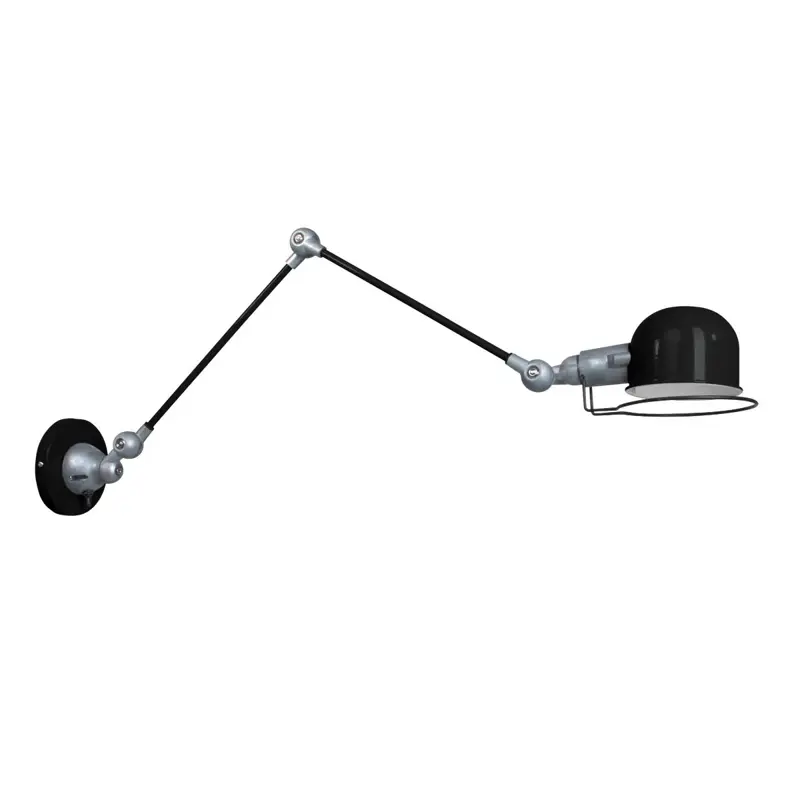 Foto 1 Wandlamp Davin 7656ZW Zwart Davin 7656ZW