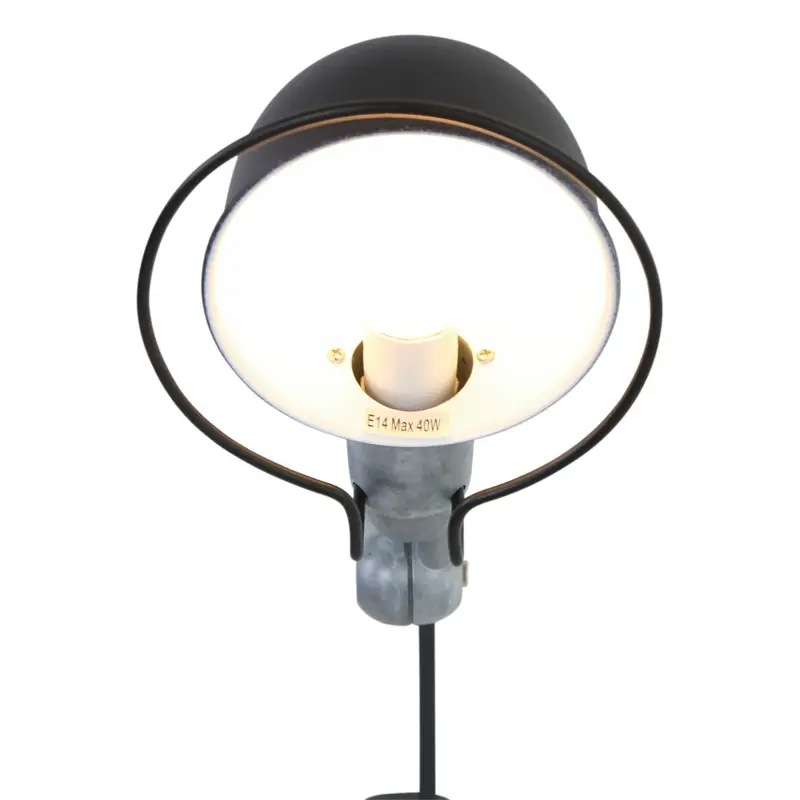 Foto 4 Wandlamp Davin 7656ZW Zwart Davin 7656ZW