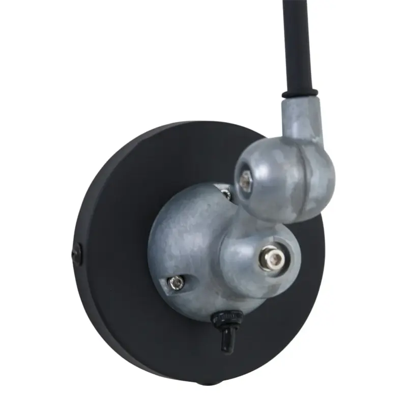 Foto 5 Wandlamp Davin 7656ZW Zwart Davin 7656ZW