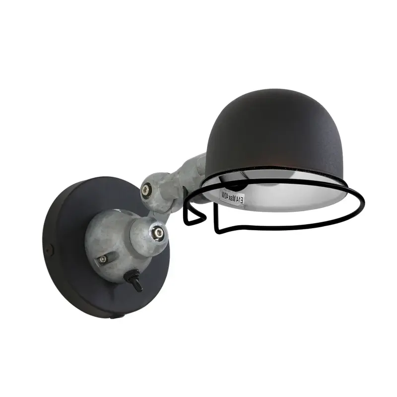 Foto 1 Wandlamp Davin 7657ZW Zwart Davin 7657ZW