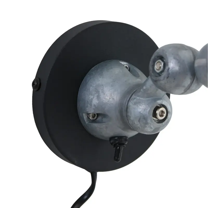 Foto 4 Wandlamp Davin 7657ZW Zwart Davin 7657ZW
