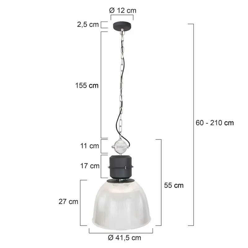 Foto 6 Hanglamp Clearvoyant 7695ZW Zwart Clearvoyant 7695ZW