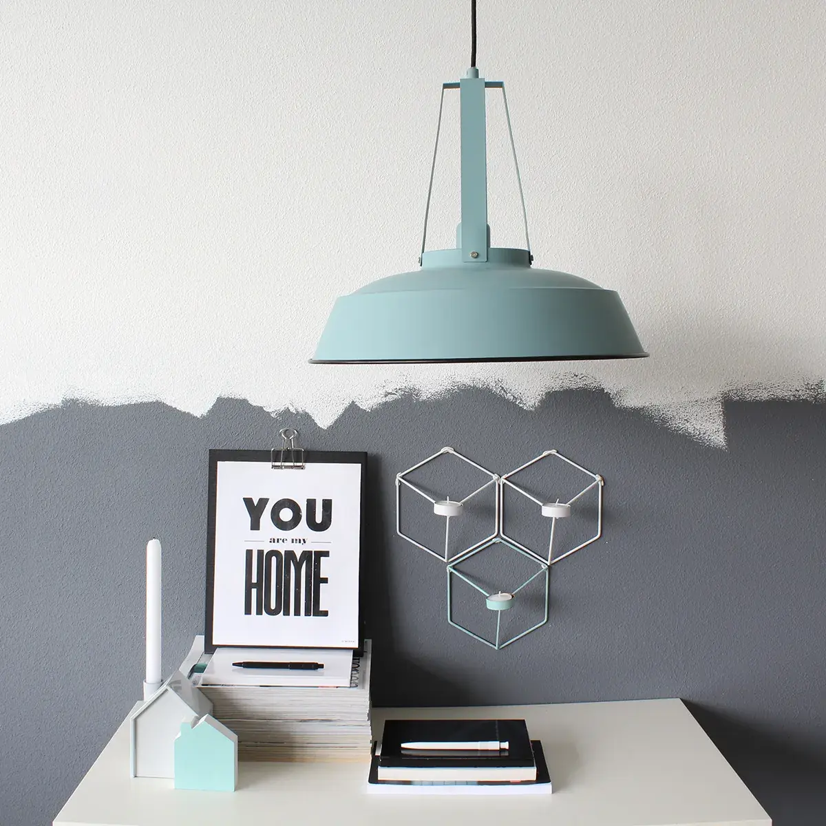 Foto 2 Hangl. 1-l. metaal 42cm *M* Eden 7704BL