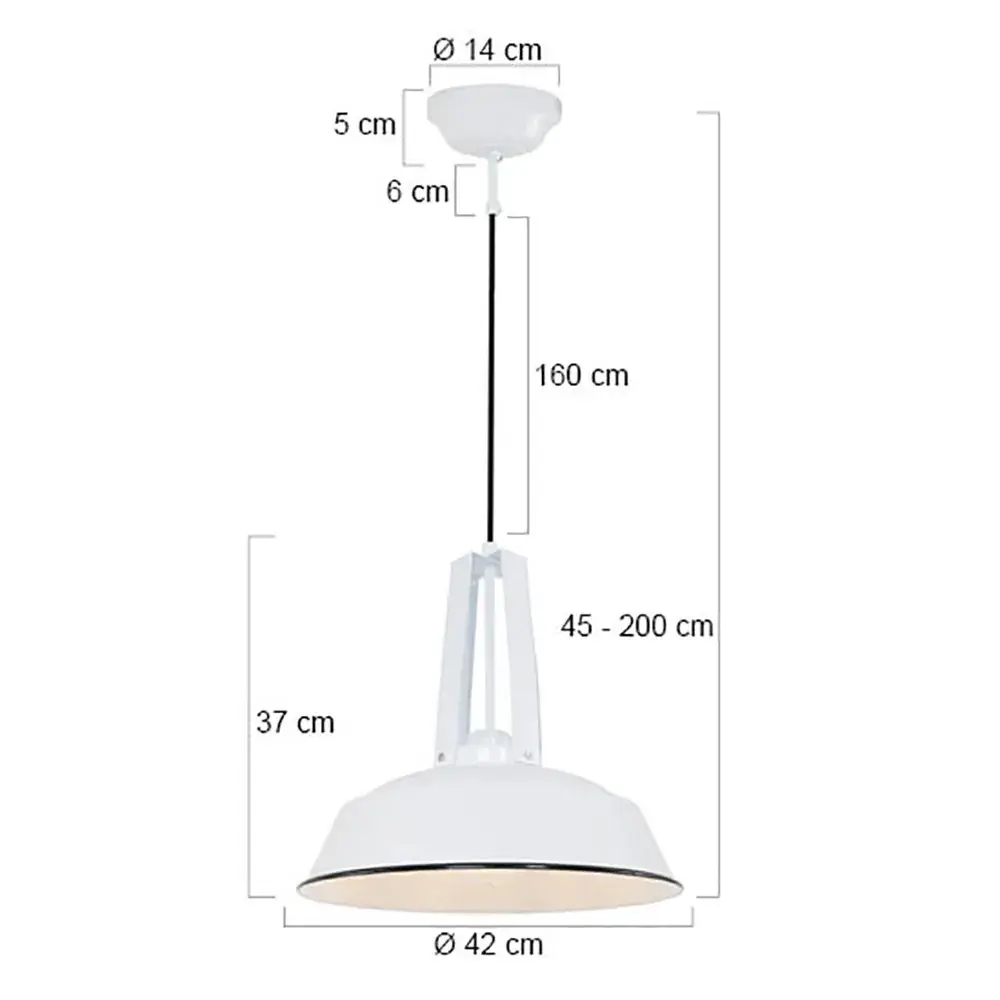 Foto 5 Hanglamp Eden 7704W Wit Eden 7704W