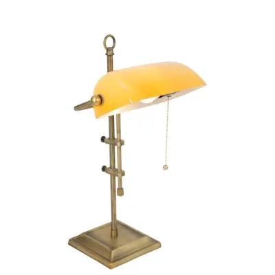 Foto van Bankierslamp Tafellamp Ancilla 7735BR brons Ancilla 7735BR