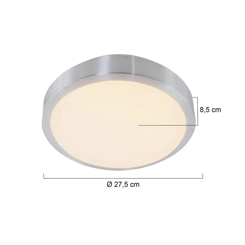 Foto 4 Plafondlamp Galaxy 7830ST Staal Ceiling and wall 7830ST