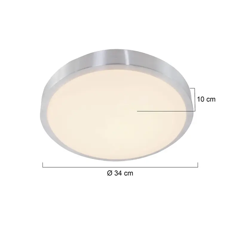Foto 4 Plafondlamp Galaxy 7831ST Staal Ceiling and wall 7831ST