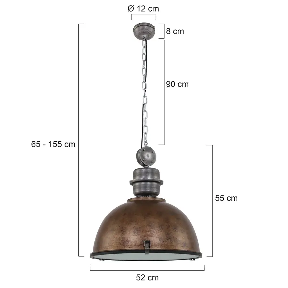 Foto 6 Hanglamp Bikkel XXL 7834B Bruin Bikkel 7834B