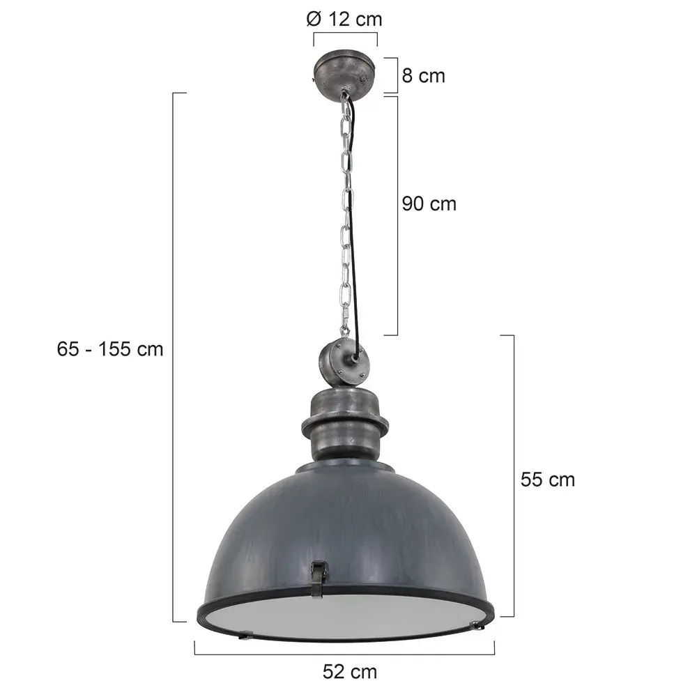 Foto 5 Hanglamp Bikkel XXL 7834GR grijs Bikkel 7834GR