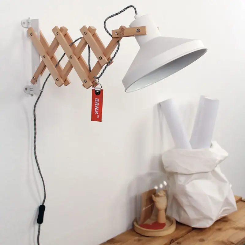 Foto 3 Schaarlamp Woody 7900BE Wit Woody 7900BE