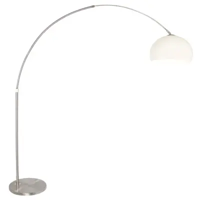 Foto van Vloerlamp Sparkled Light 7268ST+K10610S Staal-Wit Kunststof Sparkled Light 9678ST