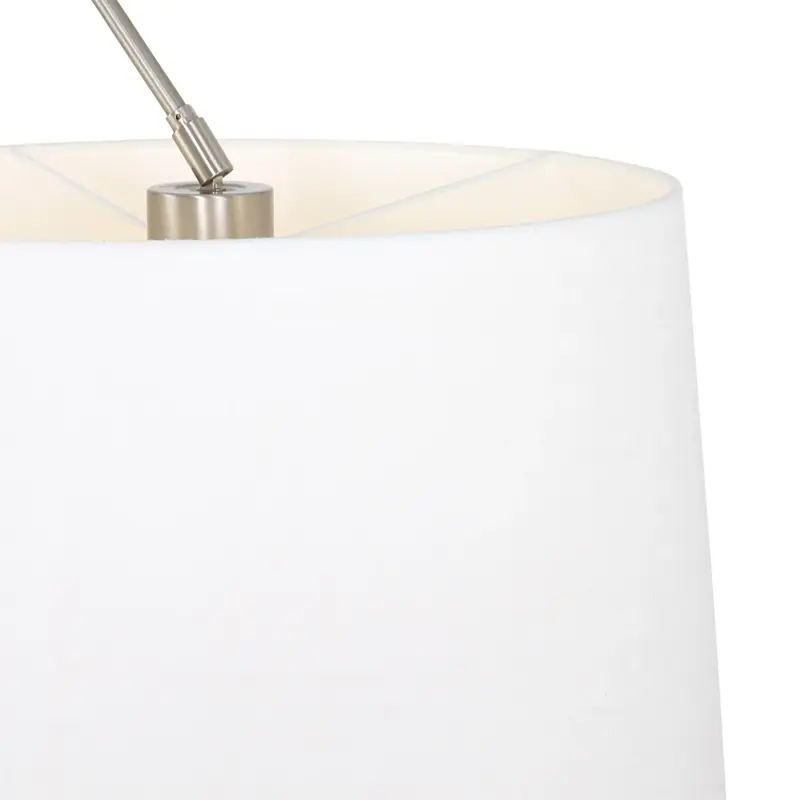 Foto 14 Vloerlamp Prestige Chic 7395ST+K1001QS Staal-Wit Linnen Prestige Chic 9719ST