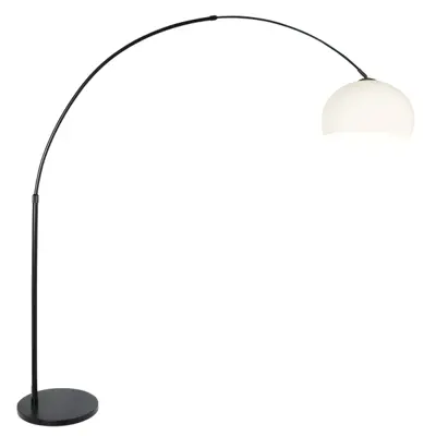 Foto van Vloerlamp Sparkled Light 7268ZW+K10610S Zwart-Wit Kunststof Sparkled Light 9831ZW