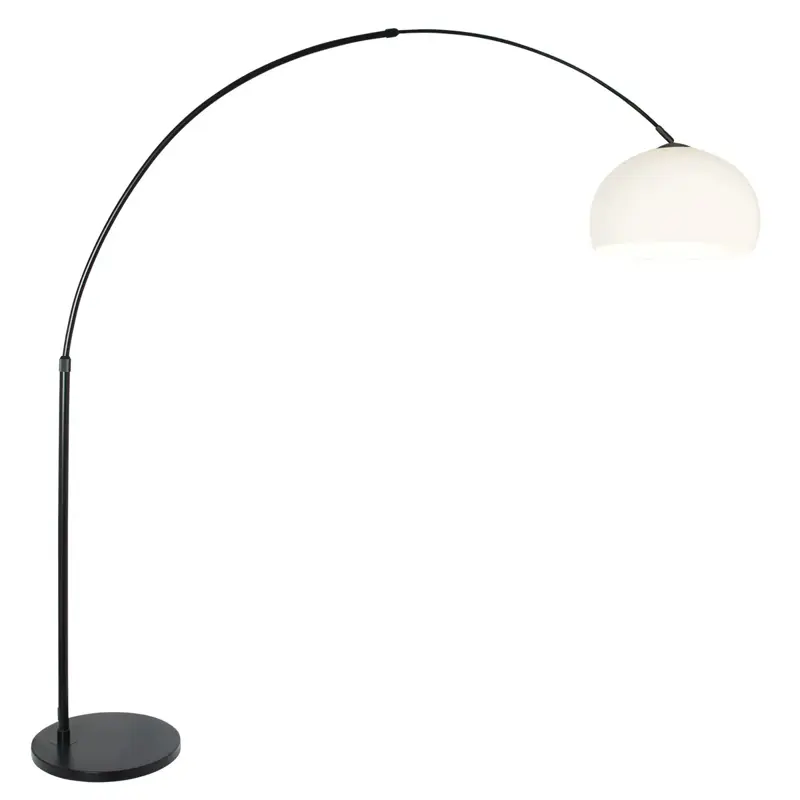 Foto 1 Vloerlamp Sparkled Light 7268ZW+K10610S Zwart-Wit Kunststof Sparkled Light 9831ZW