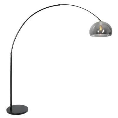 Foto van Vloerlamp Sparkled Light 7268ZW+K11130S Zwart-Grijs Kunststof Sparkled Light 9878ZW