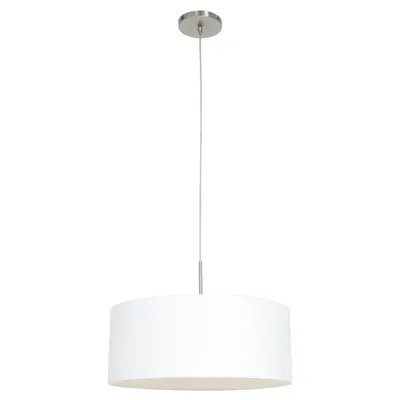 Foto van Hanglamp Sparkled Light 3602ST+K10662S Staal-Wit Chintz Sparkled Light 9886ST