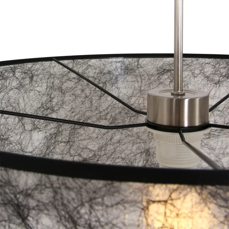 Foto 8 Hanglamp Sparkled Light 9888ST met zwarte kap Sparkled Light 9888ST