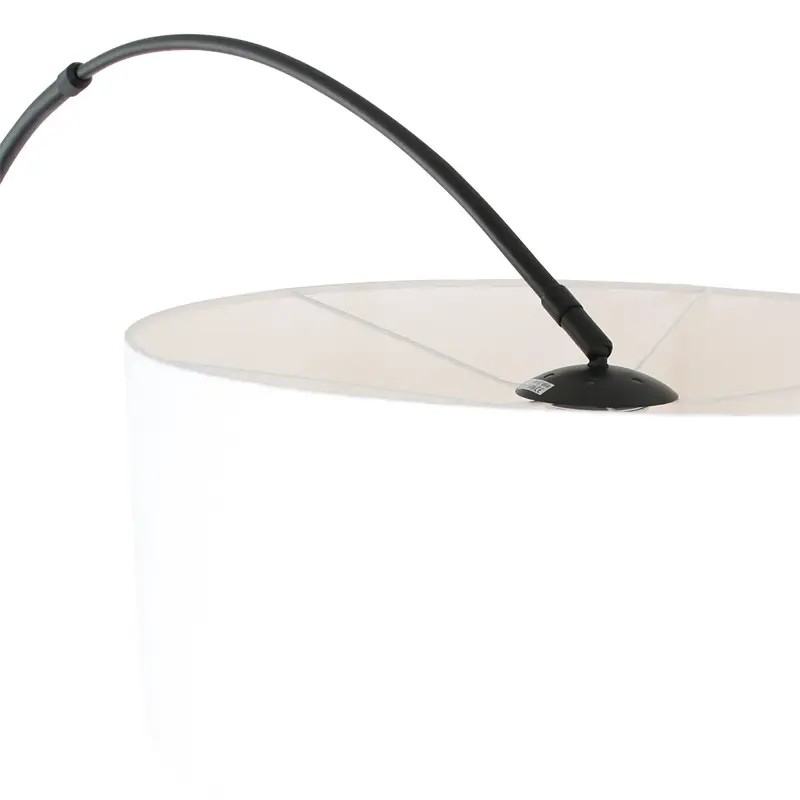 Foto 10 Vloerlamp Sparkled Light 7268ZW+K1066QS Zwart-Wit Linnen Sparkled Light 9899ZW