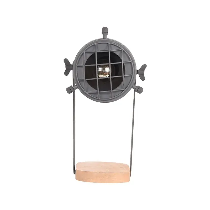 Foto 2 Tafellamp Grid - Grijs - Metaal