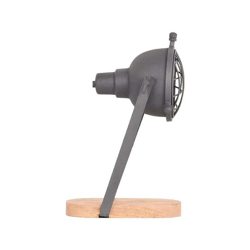 Foto 3 Tafellamp Grid - Grijs - Metaal