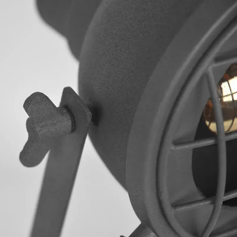 Foto 4 Tafellamp Grid - Grijs - Metaal