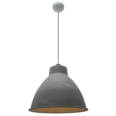 Foto van Hanglamp Industrie Beton grijs 42cm