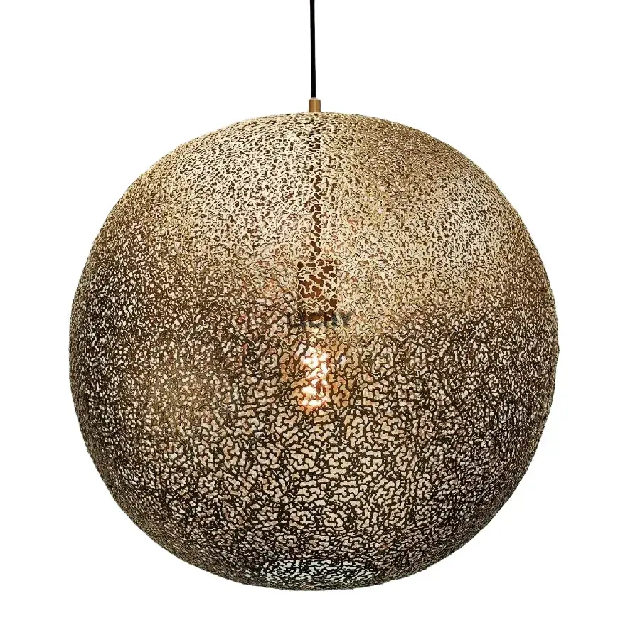 Foto van hanglamp Bol zwart goud Bert ORONERO h 1030 z