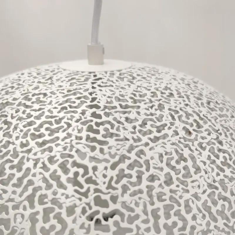 Foto 6 Hanglamp Bert oronero wit 40cm h 1040 w