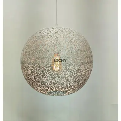 Foto van Hanglamp Bert oronero wit 50cm h 1050 w