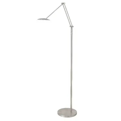 Foto van Vloer- leeslamp Sapporo Staal