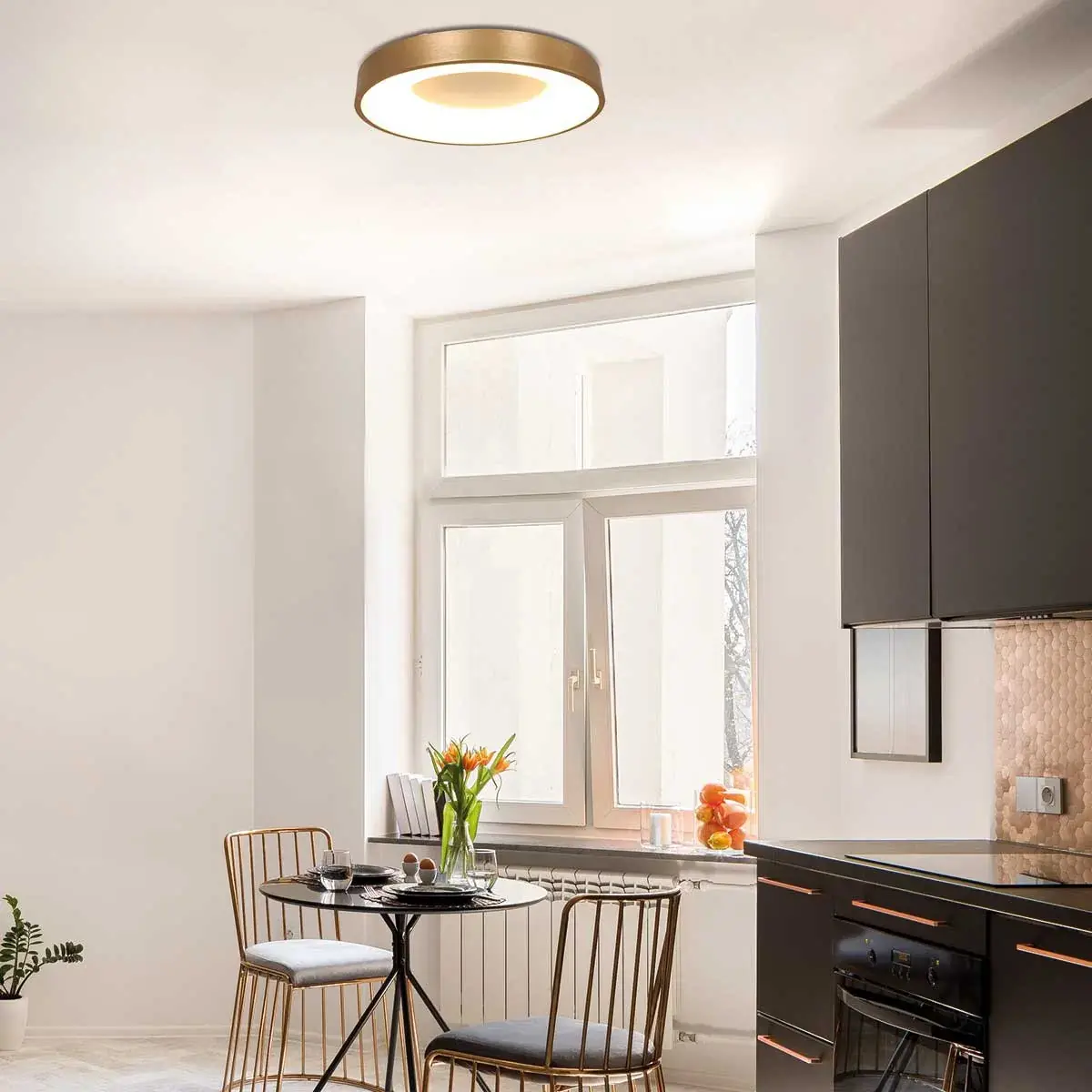 Foto 2 Plafondlamp RInglede 2563GO Goud Ø48cm Ringlede 2563GO