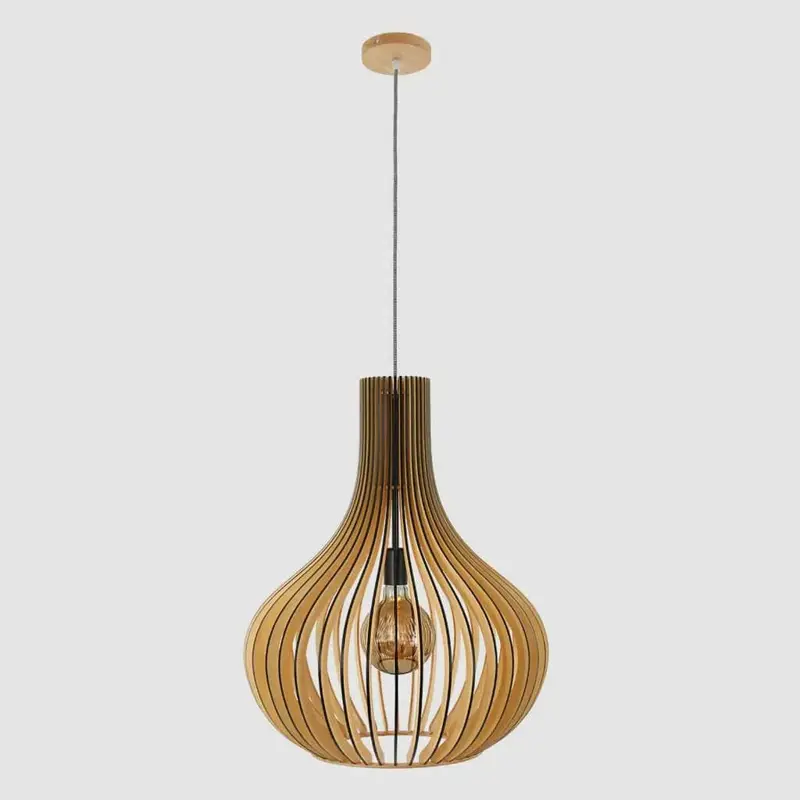Foto 18 Hanglamp Smukt 2697BE Blank hout Smukt 2697BE