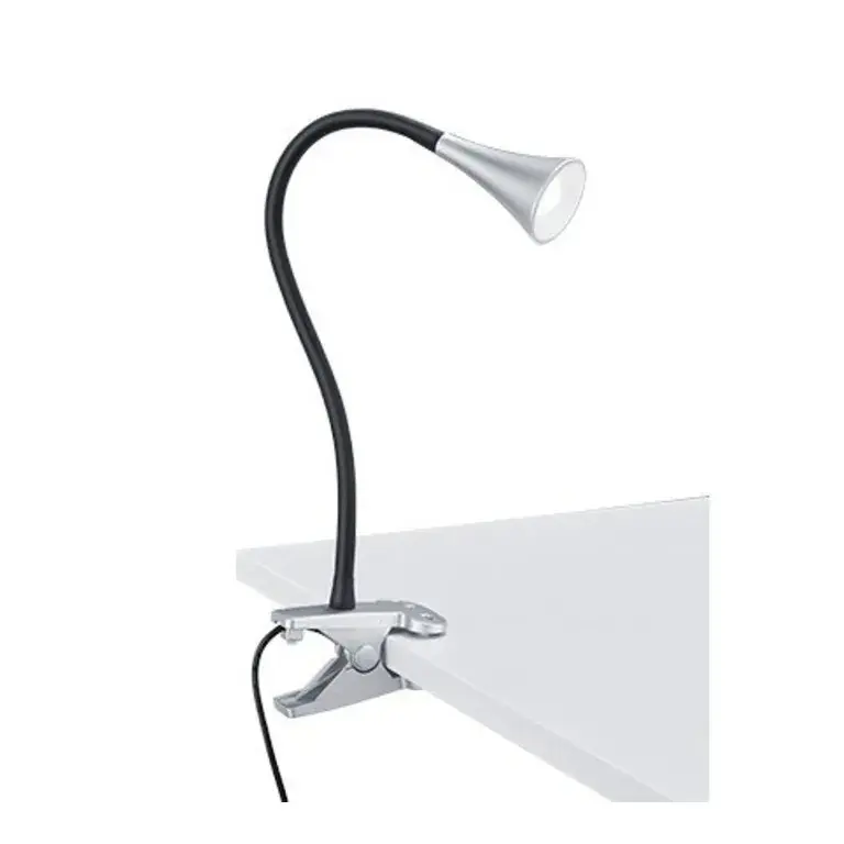Foto 1 Klemlamp Viper Wit Zilver/zwart