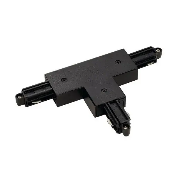 Foto 1 1-Fase Rail T-Connector Links Zwart