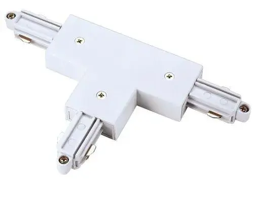 Foto 1 1-Fase Rail T-Connector Links Wit