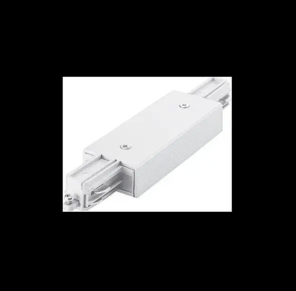 Foto 1 1-Fase Rail Connector met Voeding Wit