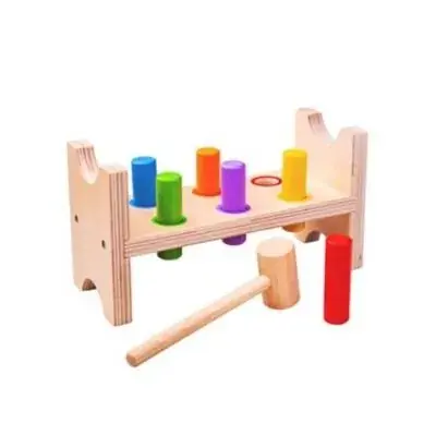 Foto 2 houten hamer bank 12mnd+