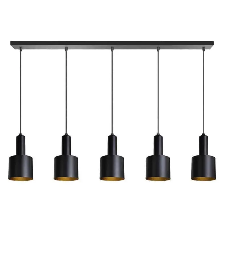 Foto 1 Hanglamp Sledge 120cm Zwart