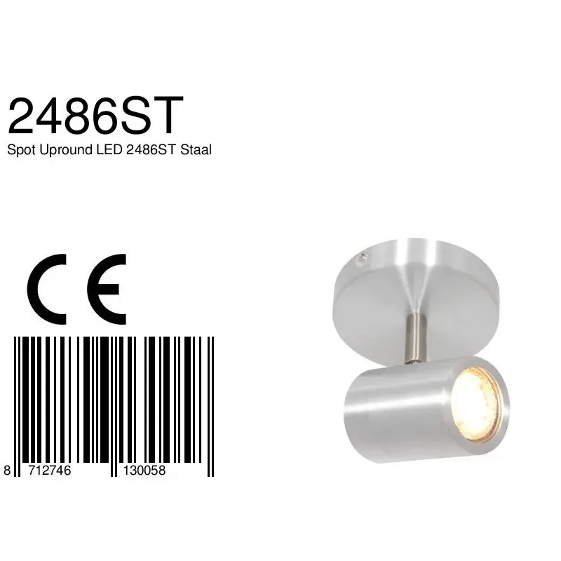 Foto 6 Spot Upround 2486ST Staal Upround LED 2486ST