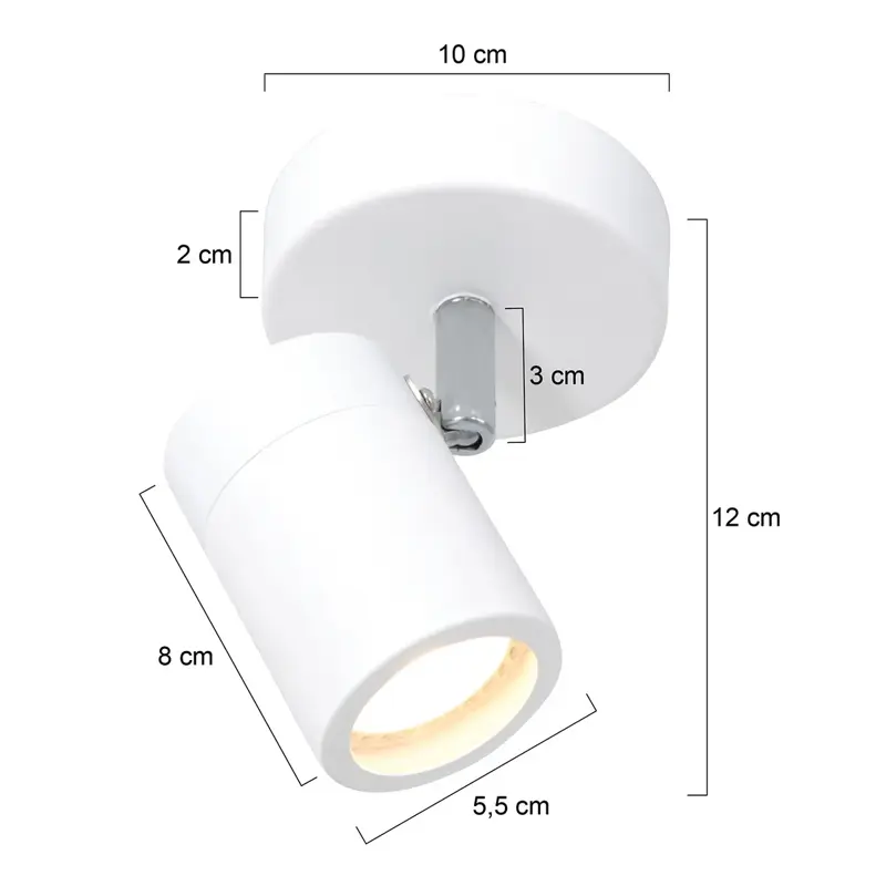 Foto 5 Spot Upround 2486W wit Upround LED 2486W