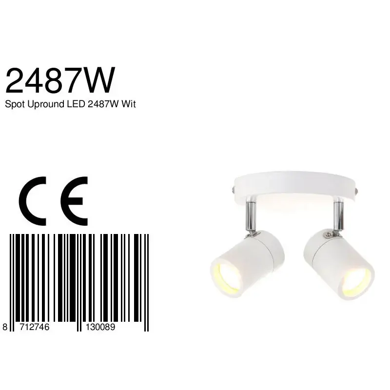 Foto 7 Spot Upround 2487W Wit Upround LED 2487W