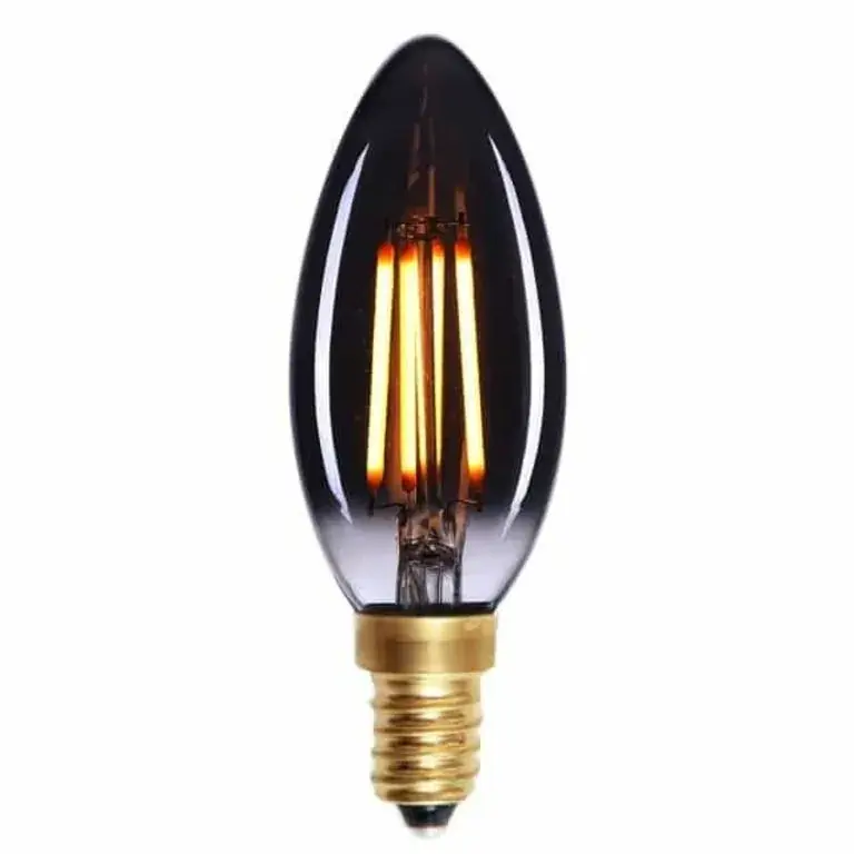 Foto 1 Kaarslamp E14 LED Filament 4W Smoke Dimbaar