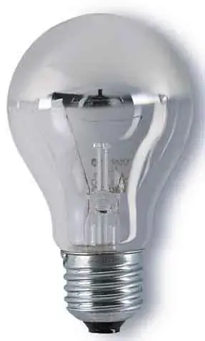 Foto van Kopspiegellamp E27 60w zilver (18-15602) 6-15602
