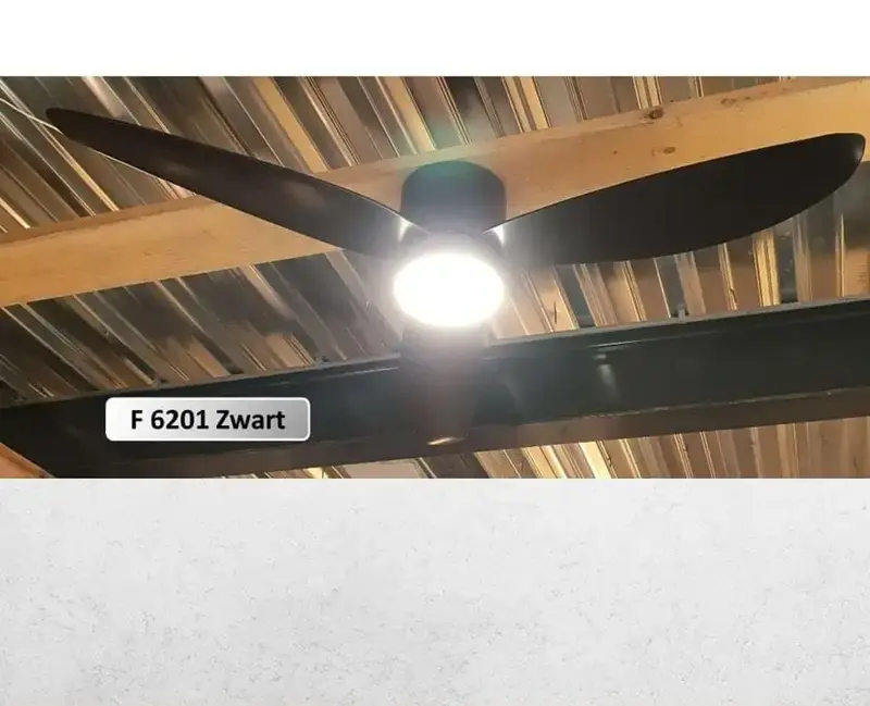 Foto 2 Plafondventilator Cetus 2 zwart brezza f 6201 z