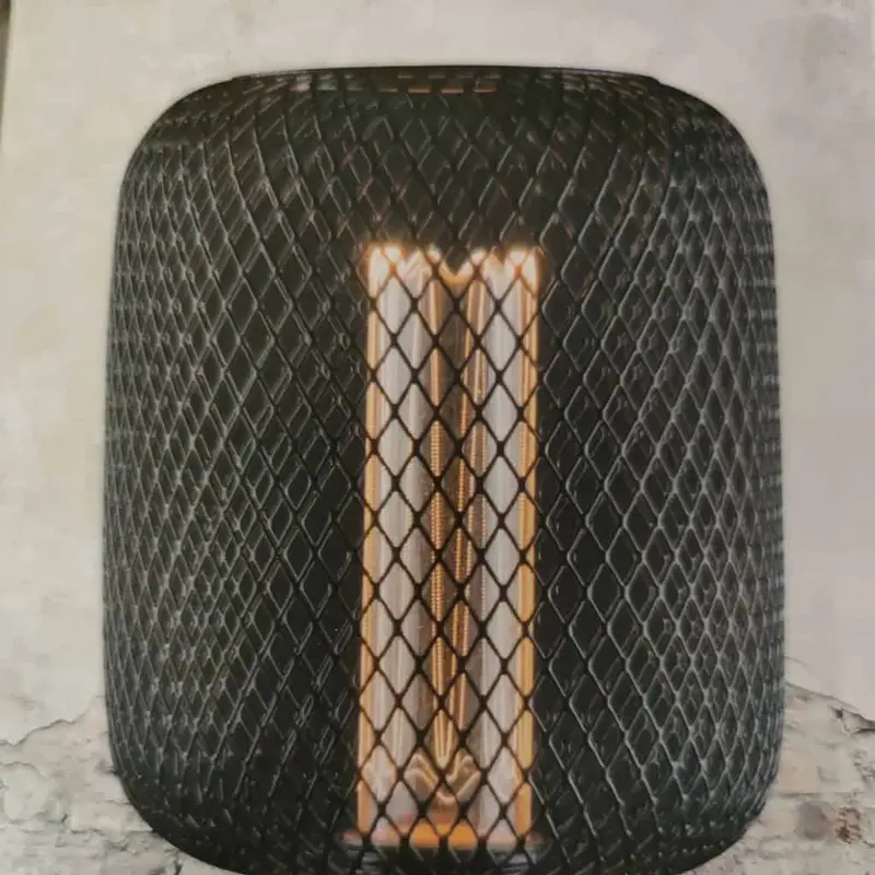Foto 3 3 standen lamp met gaas zwart