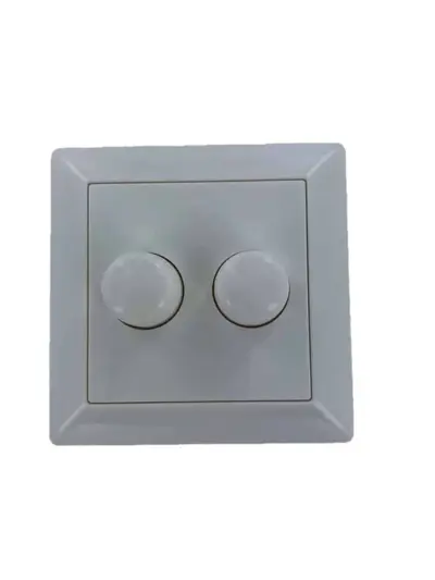 Foto van DUO knop dimmer en plaat