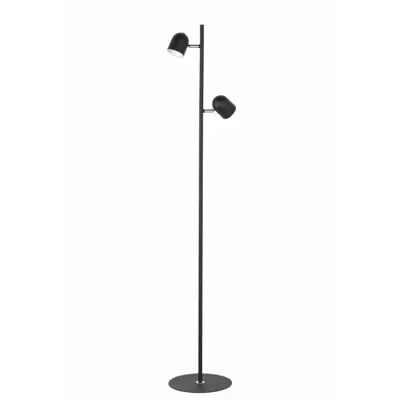 Foto van Vloerlamp Ovale Zwart 2 lichts