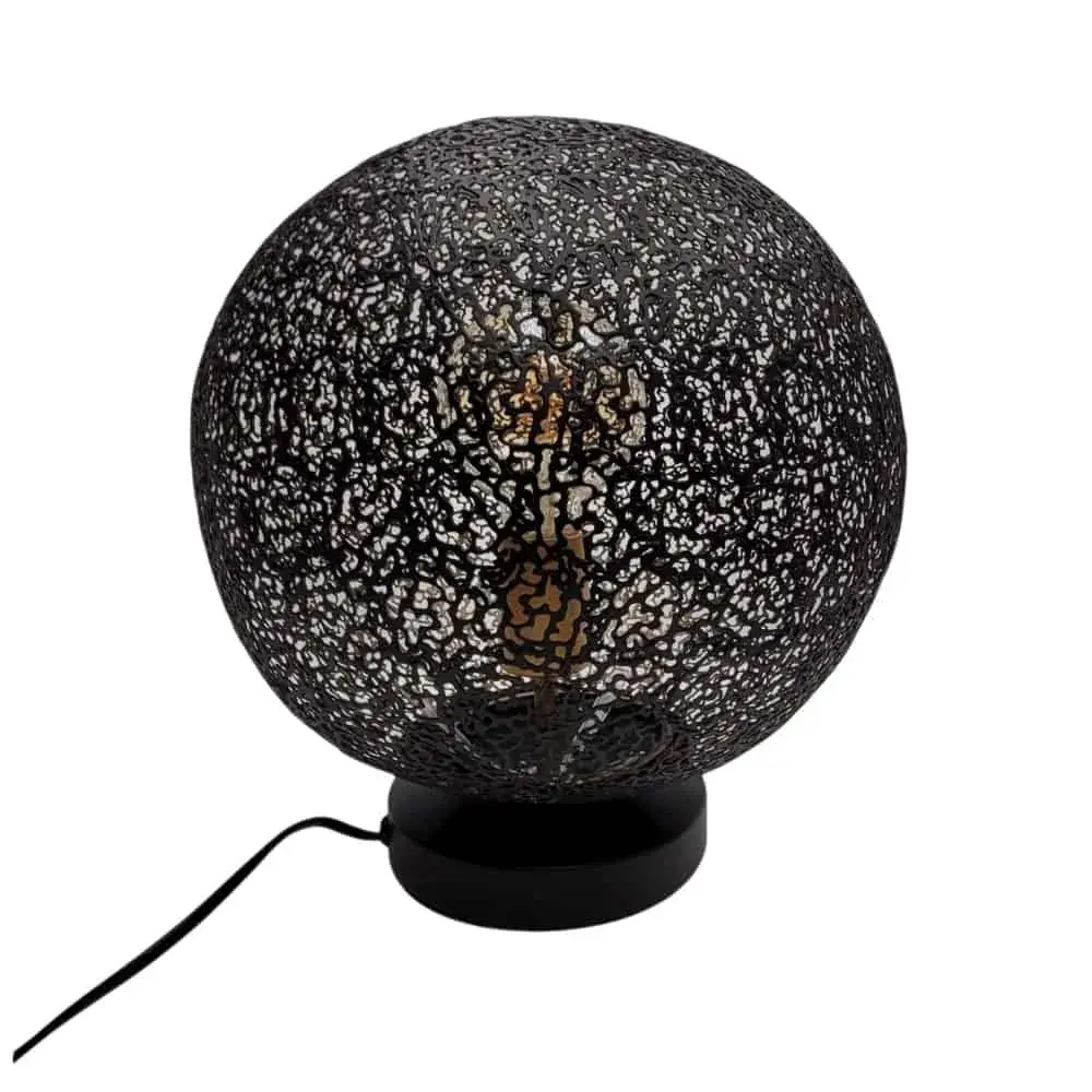 Foto 5 Tafellamp Bert Oronero zwart goud 30cm T 1030 z