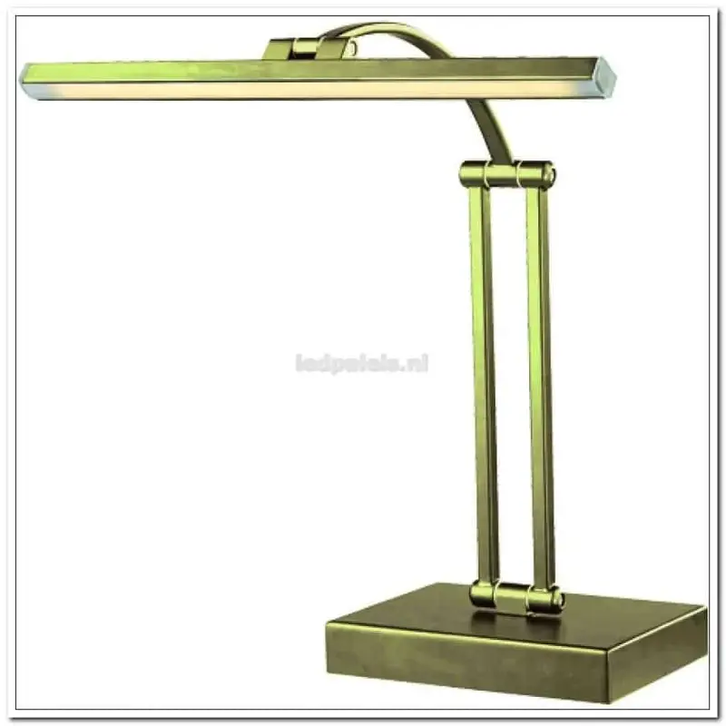 Foto 1 Tafellamp Matisse 42cm Brons T 7410 B pianolamp en burolamp met dimmer
